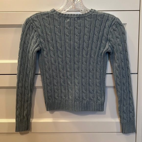 Ralph Lauren Girls’ Blue Cotton Sweater - Picture 2 of 4